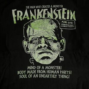 Frankenstein Graphic Black T-Shirt